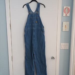 Vintage OshKosh Denim Jean Overalls Size 36x30